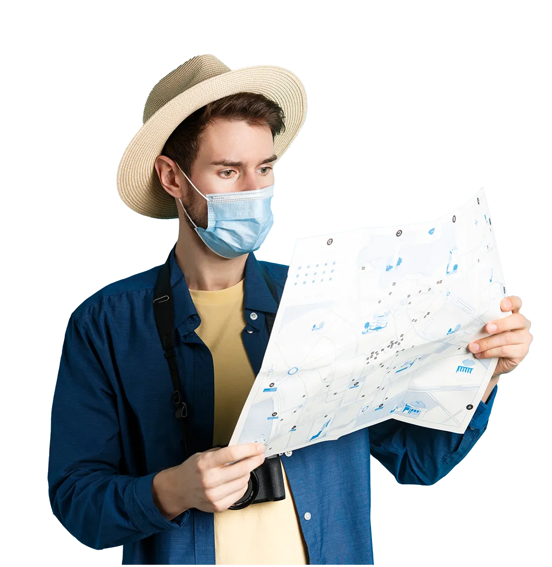 covid-pandemic-travel-concept-handsome-young-guy-face-mask-summer-hat-looking-tourist copy