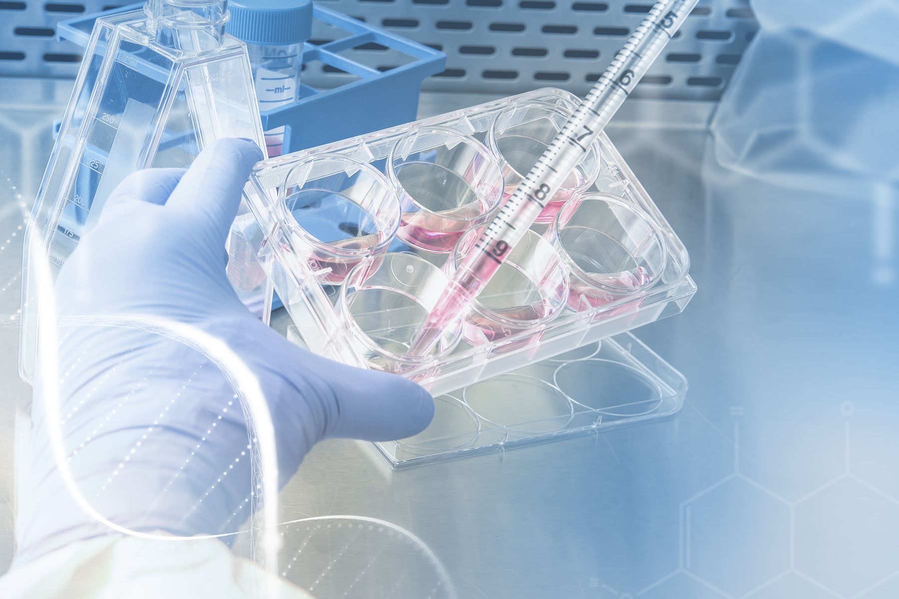 scientist-testing-chemical-medical-research-digital-remix